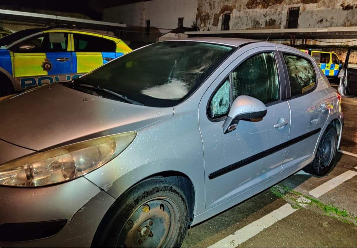 Peugeot motorcar seized.